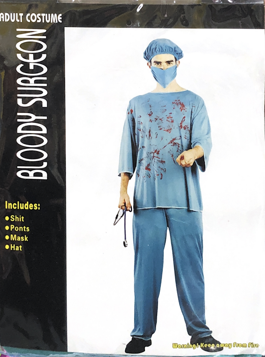 Bloody Surgeon (adult halloween costume) AB Party and Gifts