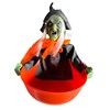 Halloween animated witch candy bowl