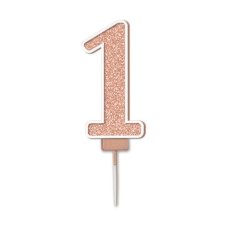 Oaktree Candle 7.5cm Sparkling Fizz Rose Gold 1
