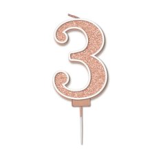 Oaktree Candle 7.5cm Sparkling Fizz Rose Gold 3