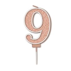 Oaktree Candle 7.5cm Sparkling Fizz Rose Gold 9