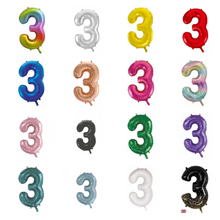 Load image into Gallery viewer, 86cm Foil Number 3

