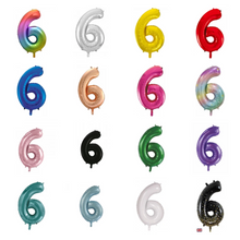Load image into Gallery viewer, 86cm Foil Number 6
