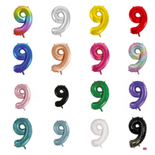 Load image into Gallery viewer, 86cm Foil Number 9
