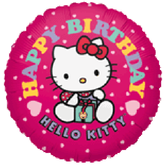 18 inch foil Anagram Licensed Hello Kitty happy birthday