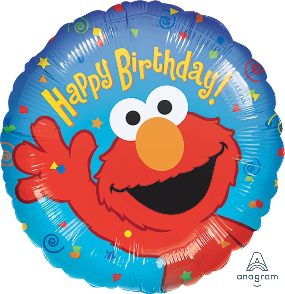 18 inch foil Anagram Licensed Elmo Birthday