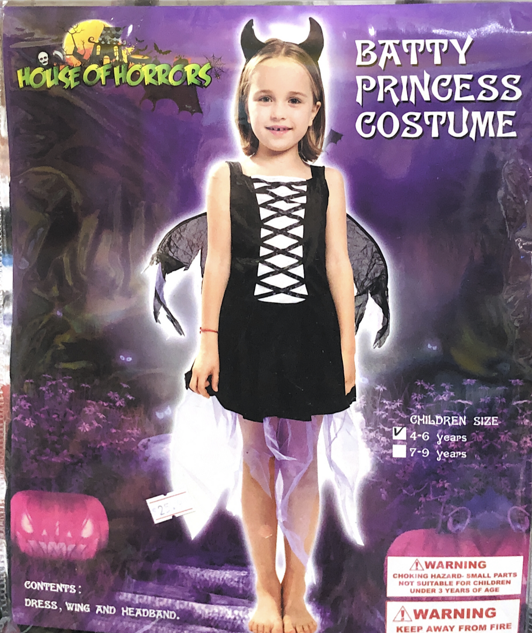 Bat Princess costume, Child, Halloween