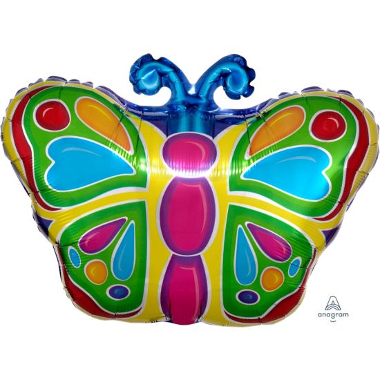 18 inch foil Anagram bright Butterfly