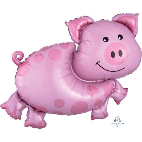 SuperShape Anagram Foil Shape Pig (89cm x 64cm)