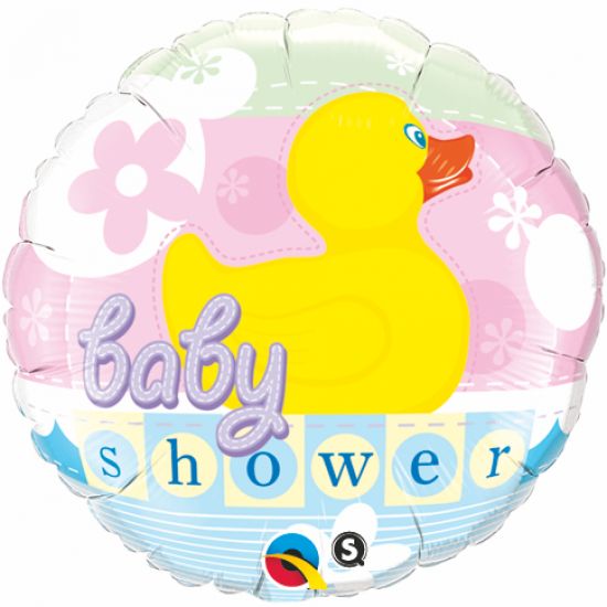 18 inch Foil Qualatex Baby Shower Rubber Duckie