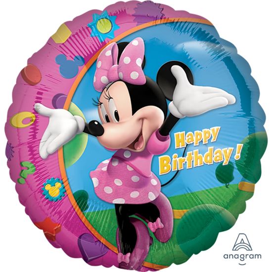 18 inch foil Anagram Licensed Minnie Happy Birthday