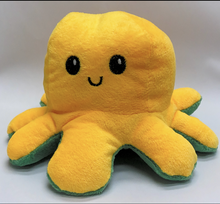 Load image into Gallery viewer, Soft toy The Emotional Octopus (yellow and green)
