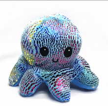 Load image into Gallery viewer, Soft Toy The Emotional Octopus (shiny and blue)
