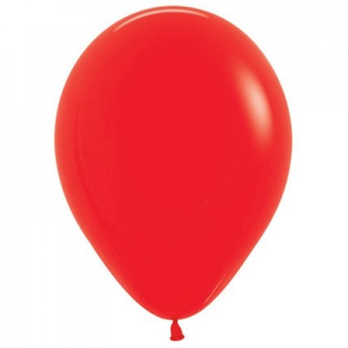 Latex balloon Fash Red 30cm Sempertex inflated with helium