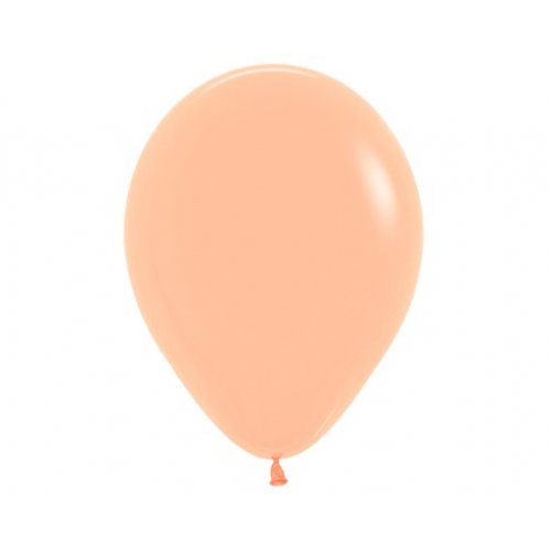 Latex balloon Fash Peach 30cm Sempertex inflated with helium