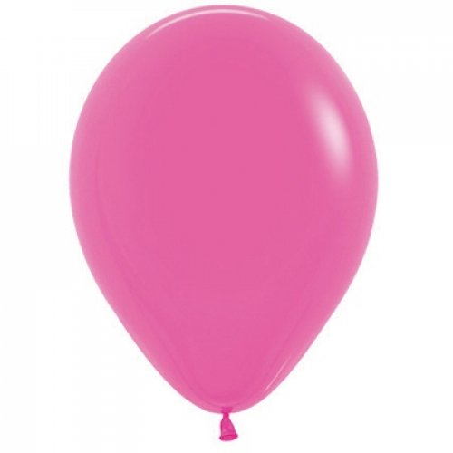 Latex balloon Fash Fuchsia 30cm Sempertex inflated with helium