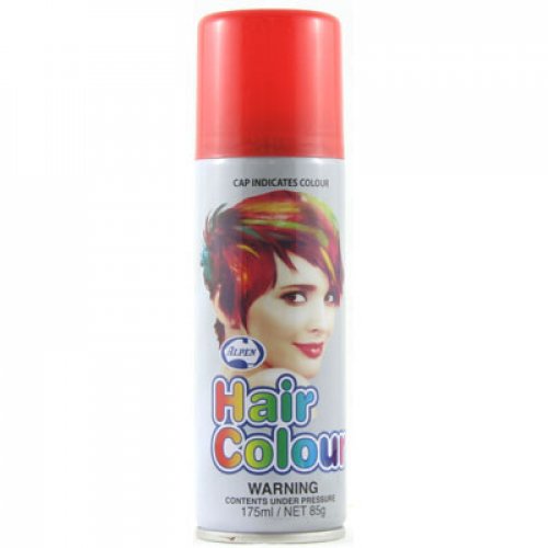 Hair Spray - Fluro Red Coloured 175ml Can