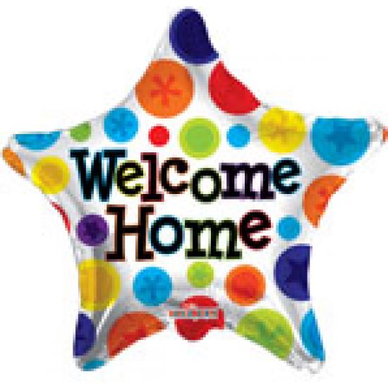 18 inch foil Kaleidoscope Welcome Home