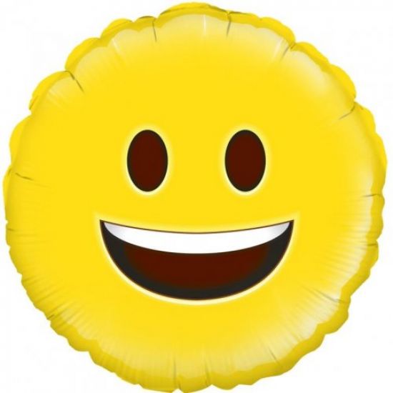 18 inch foil Oaktree 45cm Emoji Happy