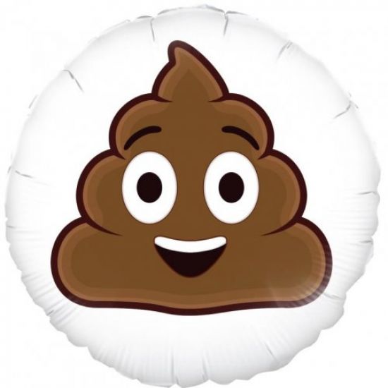 18 inch foil Oaktree 45cm Emoji Smiling Poop