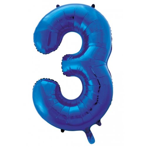 86cm Foil Number blue 3