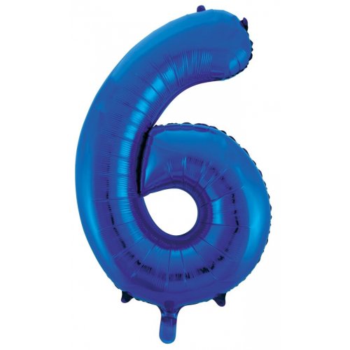 86cm Foil Number blue 6