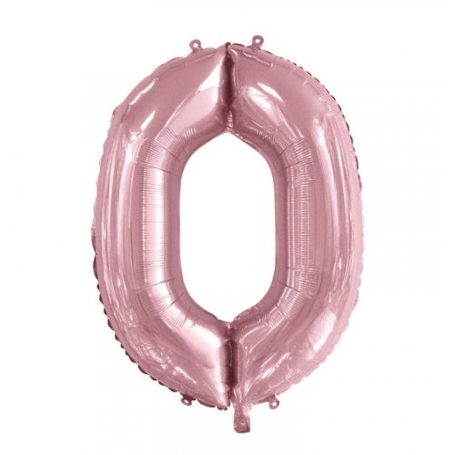 86cm Foil Number Light Pink 0