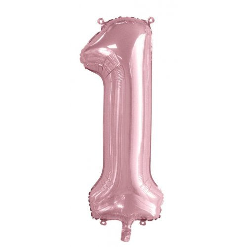 86cm Foil Number Light Pink 1