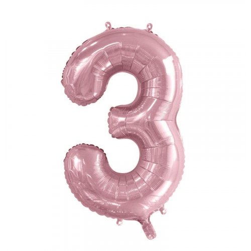 86cm Foil Number Light Pink 3