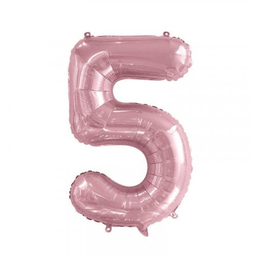 86cm Foil Number Light Pink 5