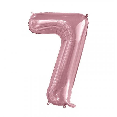 86cm Foil Number Light Pink 7