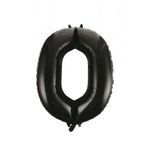 86cm Foil Number Black 0