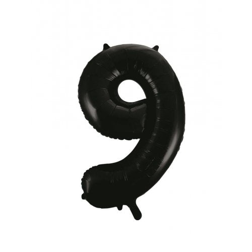 86cm Foil Number Black 9