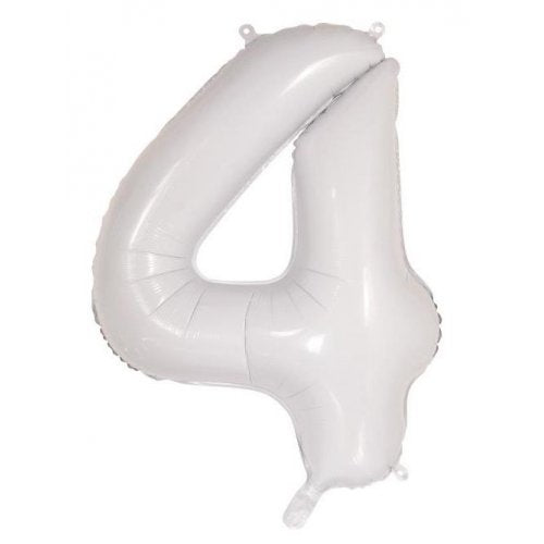 86cm Foil Number White 4