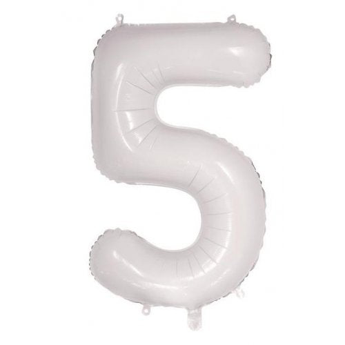 86cm Foil Number White 5