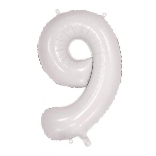 86cm Foil Number White 9