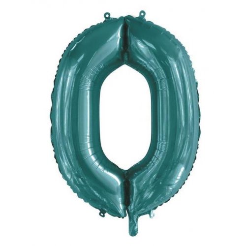 86cm Foil Number Teal 0