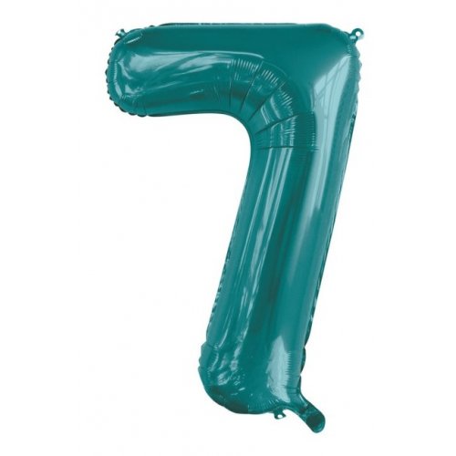 86cm Foil Number Teal 7