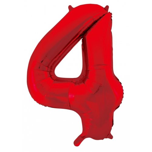 86cm Foil Number red 4