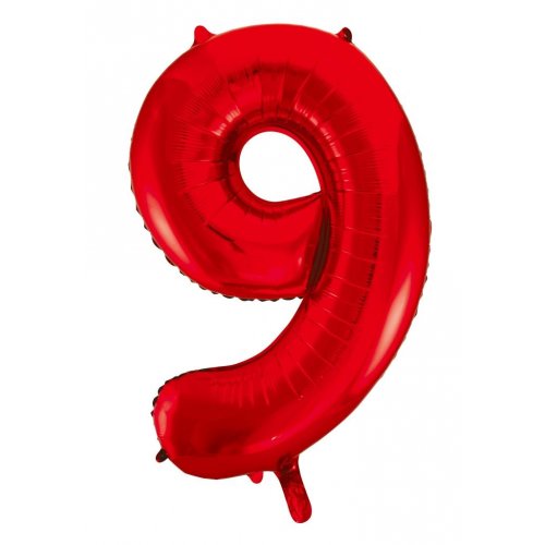 86cm Foil Number red 9