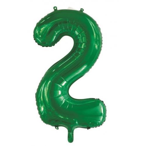 86cm Foil Number Green 2