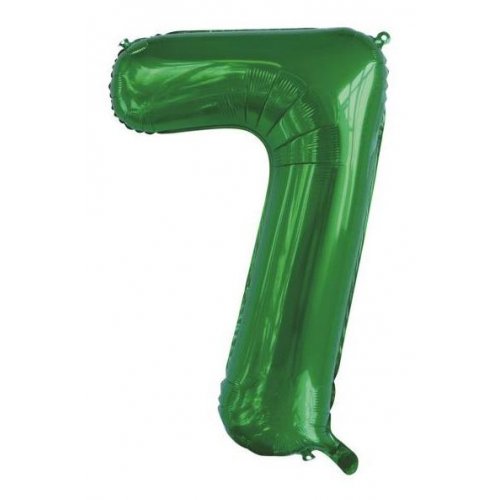 86cm Foil Number Green 7