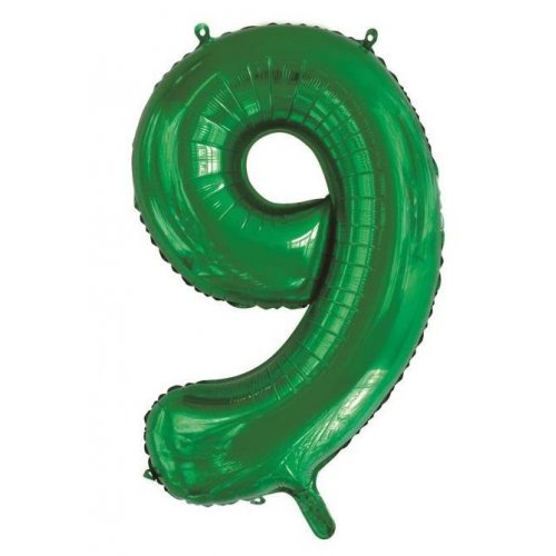 86cm Foil Number Green 9