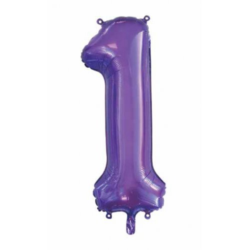 86cm Foil Number Purple 1