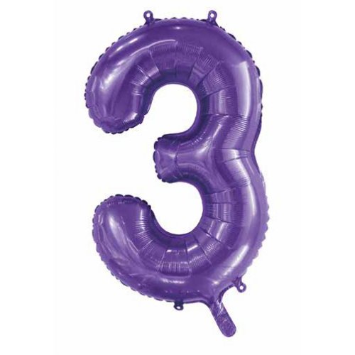 86cm Foil Number Purple 3