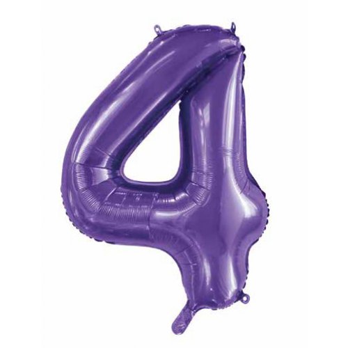 86cm Foil Number Purple 4