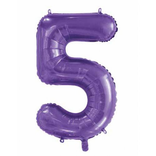 86cm Foil Number Purple 5