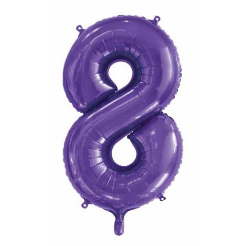 86cm Foil Number Purple 8