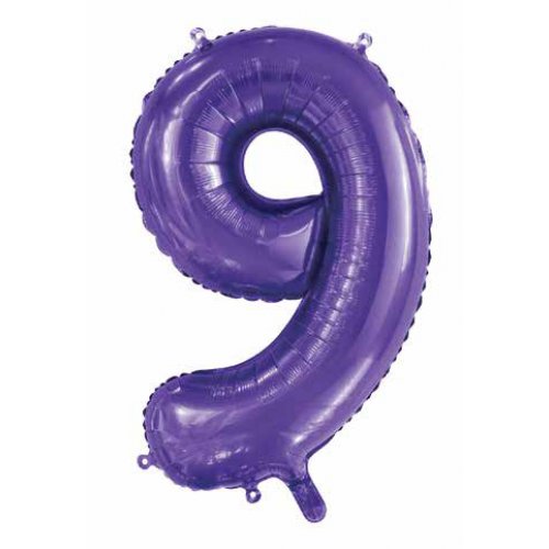 86cm Foil Number Purple 9