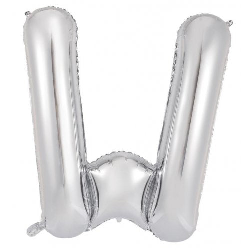 86cm Foil letter silver W